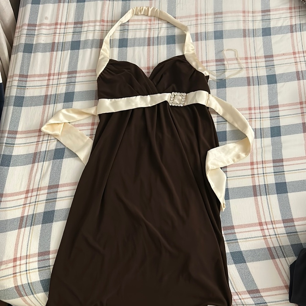 Cute Brown homecoming dress!